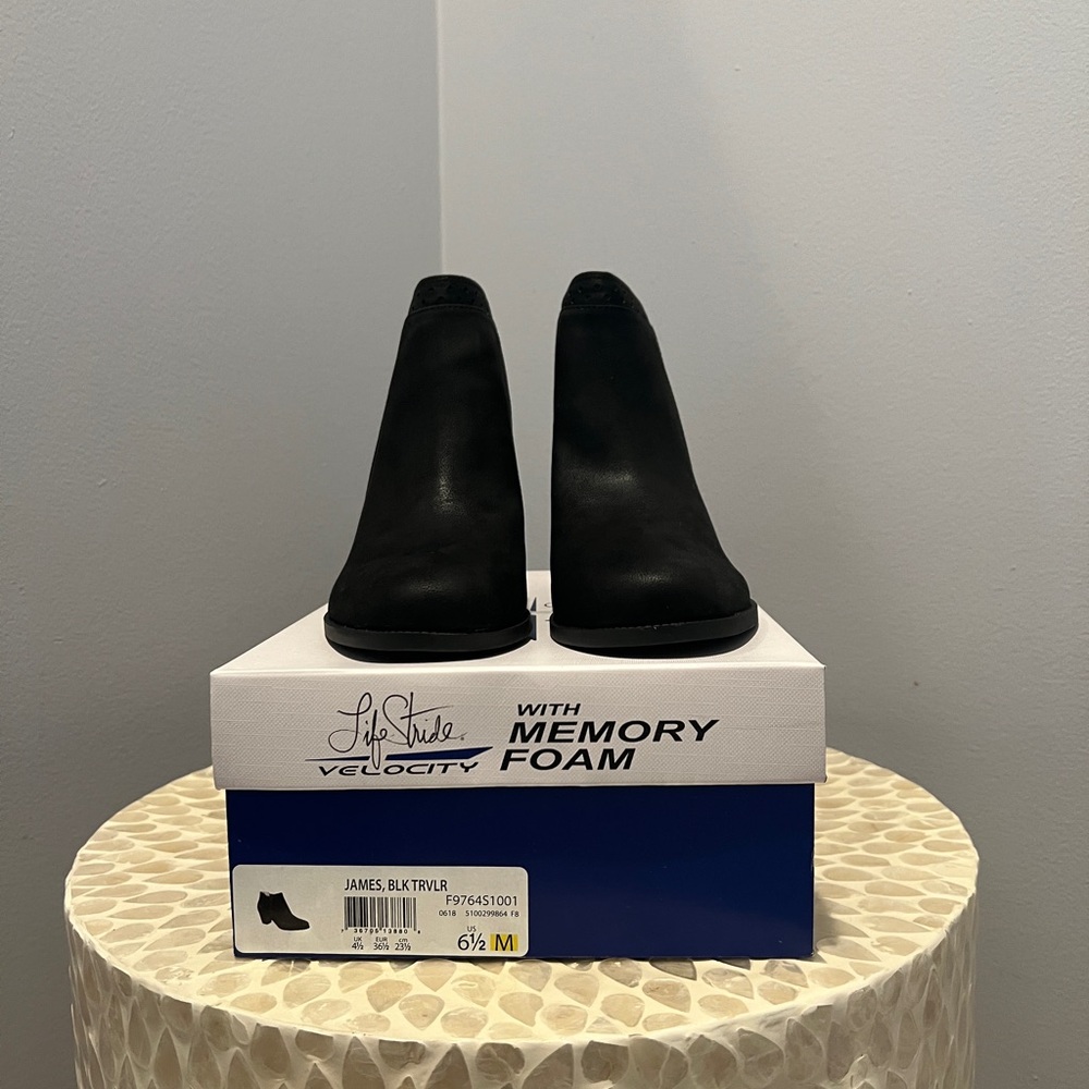Life Stride Black Ankle Boot